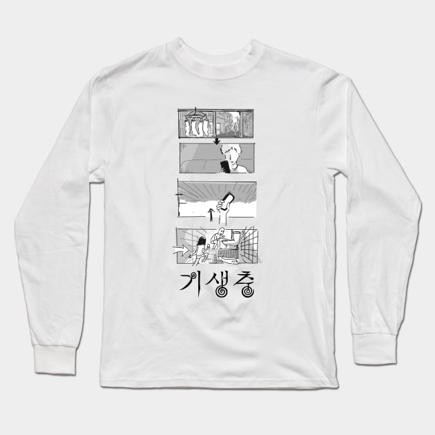 Wifi Parasite Long Sleeve T-Shirt by NoirPineapple